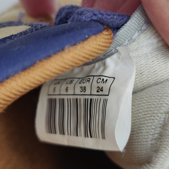 Puma Womens Retro Gorpcore RS 100 R-System Suede Sneakers 7.5 Blue Tan 342589-06 - Picture 4 of 16